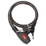 CABLE CANDADO FLEXIBLE LLAVE PLANA 80 cm