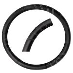 CUBREVOLANTE DE PIEL COLOR NEGRO DEPORTIVO