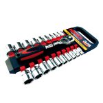 JUEGO DE DADOS Y MATRACA 3/8 21 PZAS