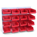 PANEL CON GAVETAS 17 PIEZAS