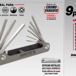 Juego de Llaves Hexagonales ALLEN tipo navaja mm.